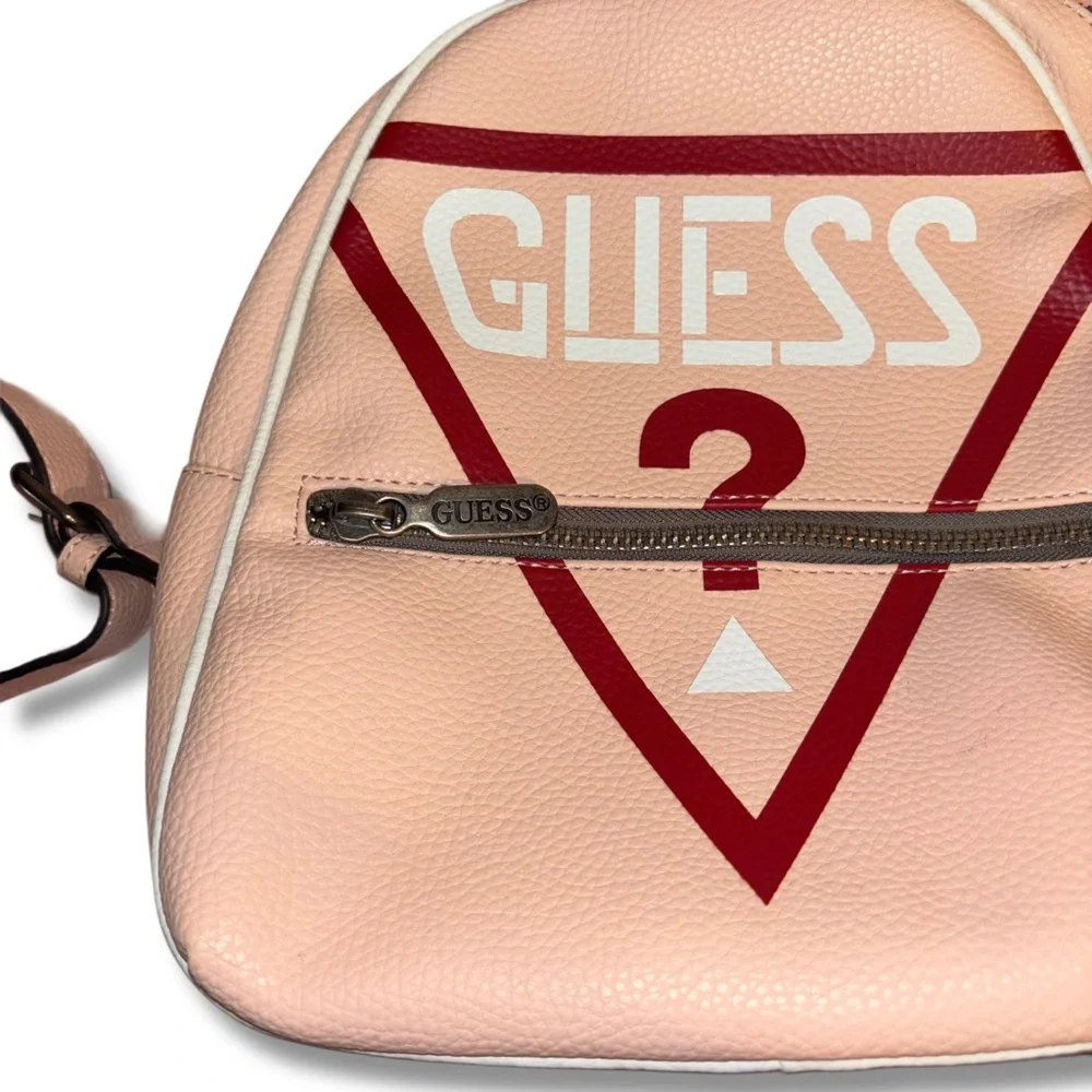 Y2K GUESS? Women's Pink Mini Backpack - Picture 2 of 6